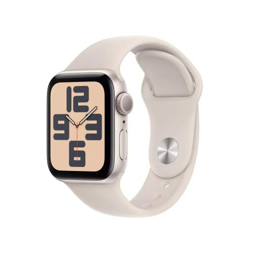 Apple Watch SE (2nd Gen) - Aluminum Case with Sport Band - GPS - S/M - 40mm - Starlight